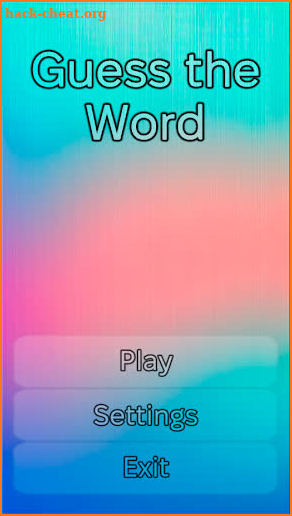 Guess the Word screenshot