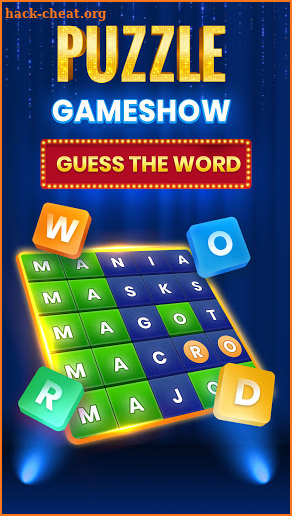 Guess The Word puzzle game show screenshot