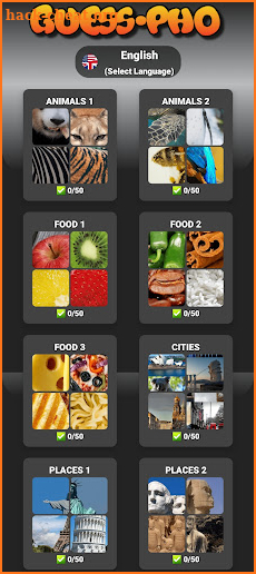 GuessPho Zoom Pics Quiz 1 Word screenshot