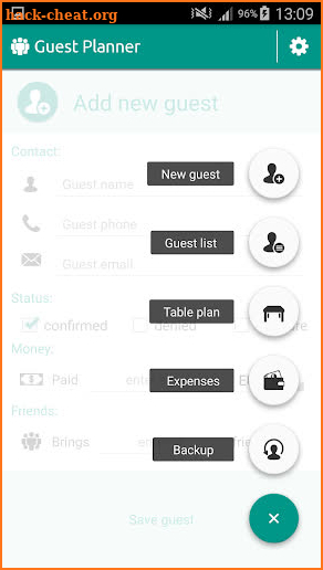 Guest Planner screenshot
