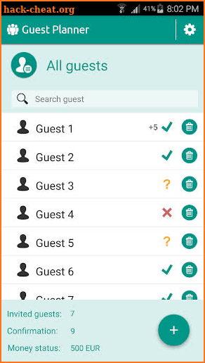 Guest Planner screenshot