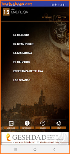 Guía Semana Santa de Sevilla screenshot
