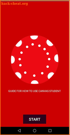 Guide canvas student screenshot