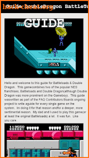 Guide DoubleDragon BattleToads screenshot