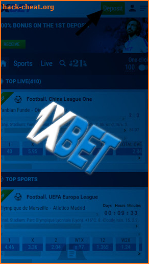 Guide for 1xbet Sports Betting Free Tips screenshot