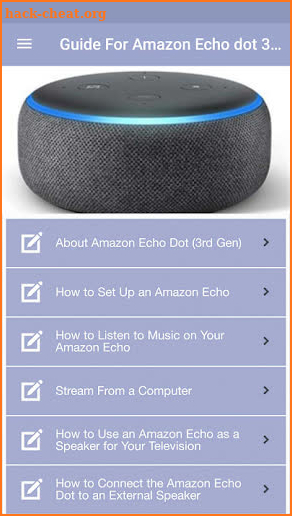 Guide for Amazon Echo dot 3rd  screenshot