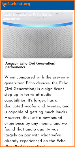Guide for Amazon Echo dot 3rd Génération screenshot