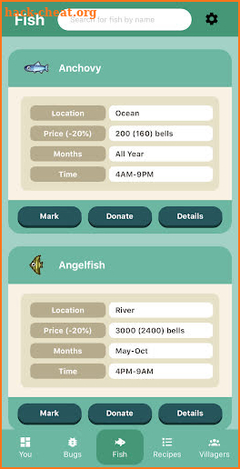 Guide for Animal Crossing New Horizons (ACNH) screenshot