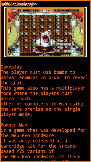 Guide For Bomber Man screenshot