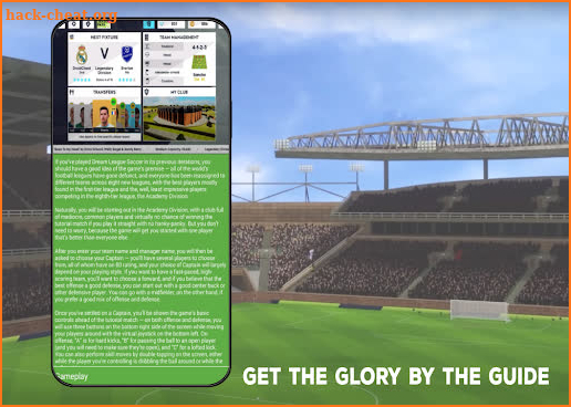Guide for Dream Cup League Soccer 2021 screenshot