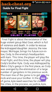 Guide for Final Fight screenshot