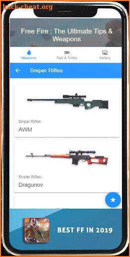 Guide for Free Fire : Ultimate Tips & Weapons 2019 screenshot