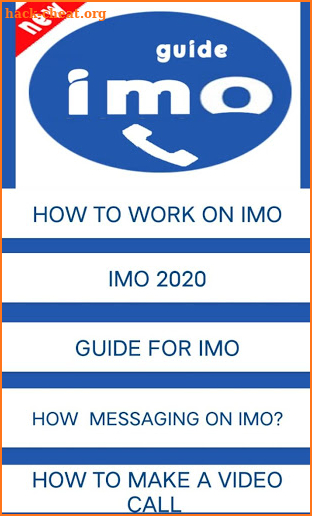 Guide for imo video call decoder 2020 and chat screenshot