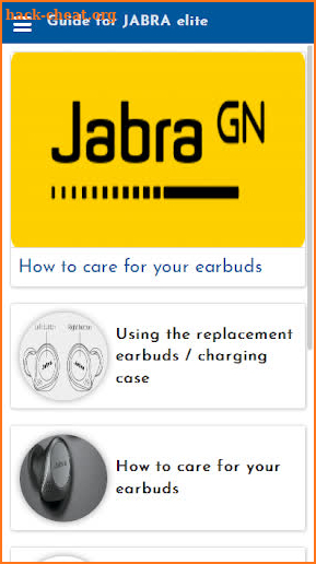 Guide for Jabra elite earbuds screenshot