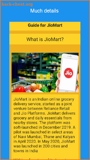 Guide For JioMart Grocery Kirana App Shopping sale screenshot