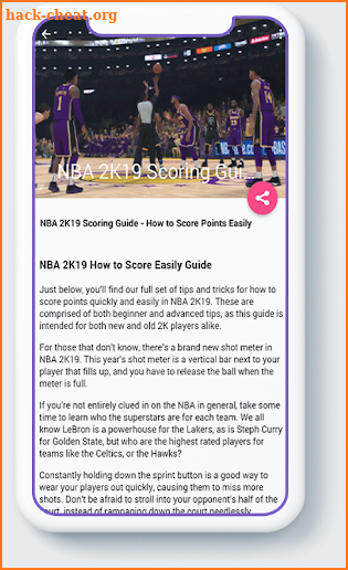 Guide for NBA 2K19 screenshot