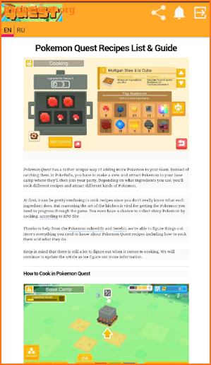 Guide for Pokemon Quest screenshot
