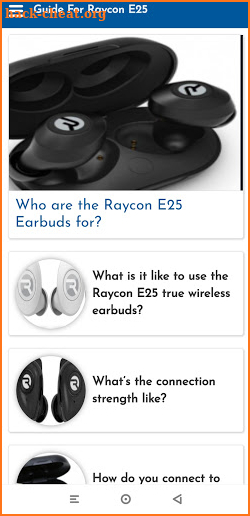 Guide For Raycon E25 screenshot