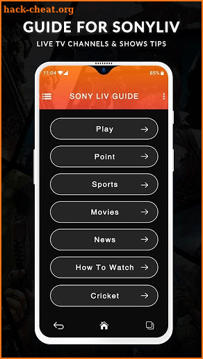 Guide for SonyLiv tv - Live TV Shows & Movies Tips screenshot