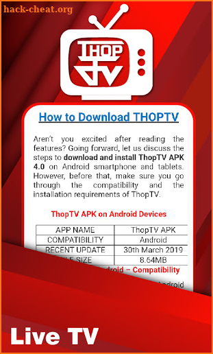 Guide for ThopTV - Tips & Tricks of Live TV screenshot
