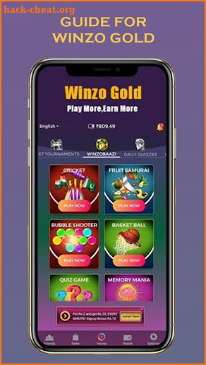 Guide For Winzo games and win Free tips screenshot