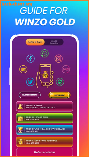 Guide for Winzo Gold - Earn Money From Winzo Tips screenshot