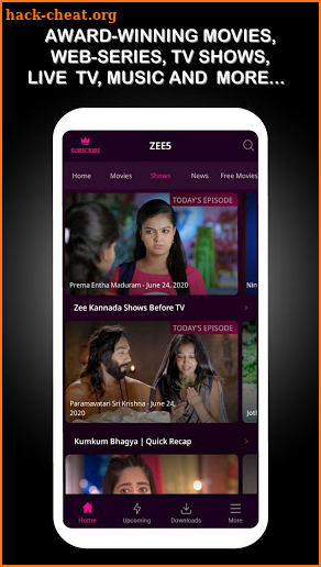 Guide for ZEE5 - Latest Movies, Original TV Shows screenshot