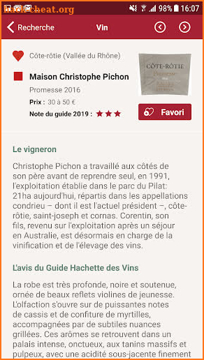 Guide Hachette des Vins screenshot