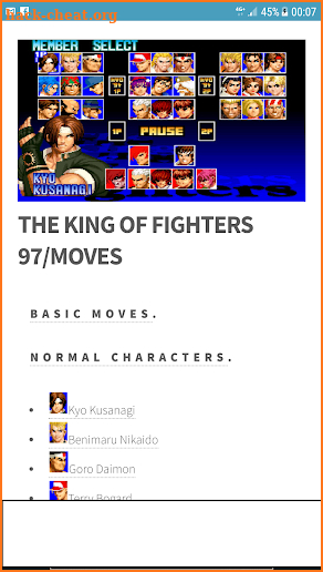 Guide King Of Fightre 97 screenshot