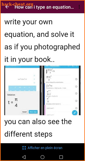 Guide PhotoMath screenshot