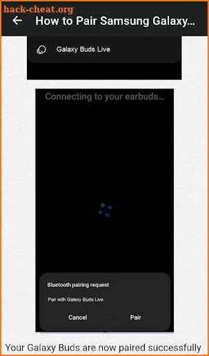 Guide Samsung Galaxy Buds Live screenshot