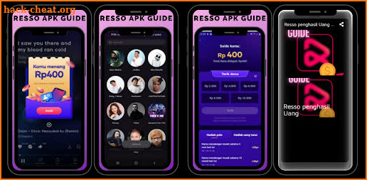 Guide Terbaru Resso penghasil Uang Music App screenshot