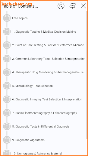 Guide to Diagnostic Tests screenshot