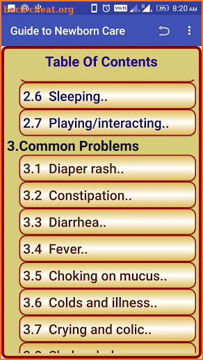 Guide to Newborn Care screenshot