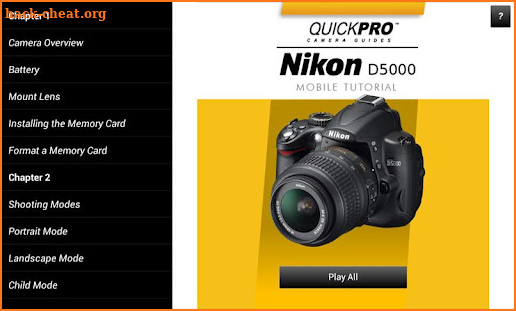 Guide to Nikon D5000 screenshot