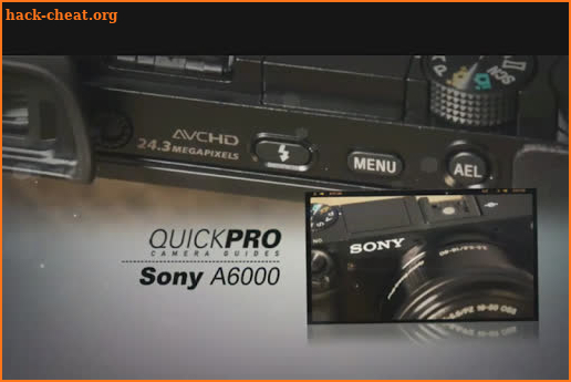 Guide to Sony a6000 screenshot