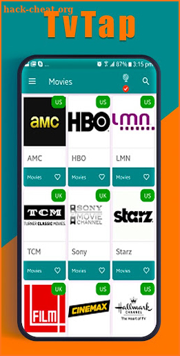 Guide TVTAP Pro Live TV Shows screenshot