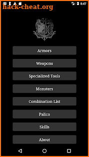 Guide Wiki Companion App for Monster Hunter World screenshot