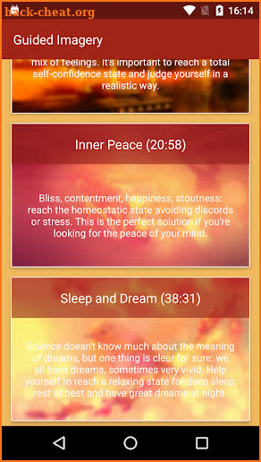 Guided Imagery 7 Meditations screenshot