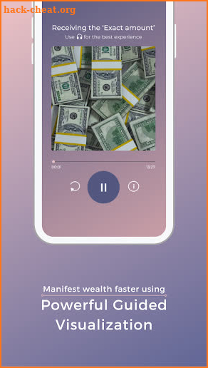 Guided Money Manifestation App screenshot
