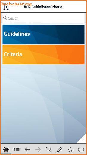 Guidelines And Criteria screenshot