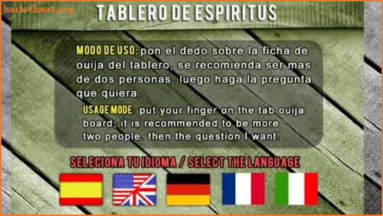 Guija Board Table Contact Espiritus Paranormal screenshot
