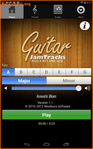 Guitar Jam Tracks: Free screenshot
