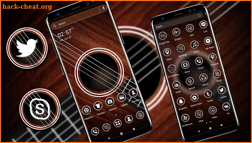 Guitar Launcher Theme screenshot