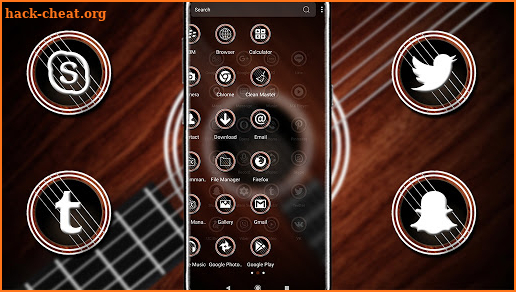 Guitar Launcher Theme screenshot