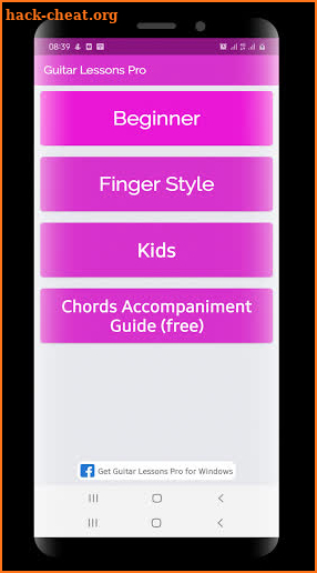 Guitar Lessons Pro Finger Style screenshot