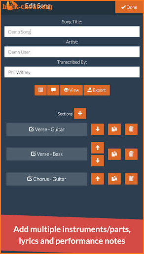 Guitar Notepad - Tab Editor screenshot
