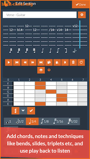 Guitar Notepad - Tab Editor screenshot