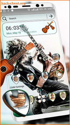 Guitar Rockstar Launcher Theme screenshot