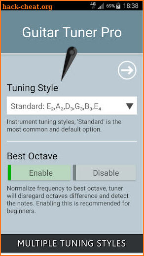 Guitar Tuner Pro screenshot